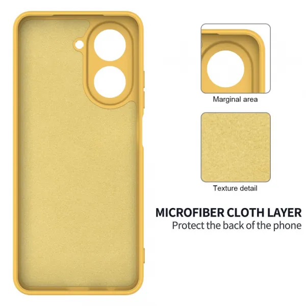 RUBBER Ochranný kryt pre Xiaomi Redmi A5 žltý