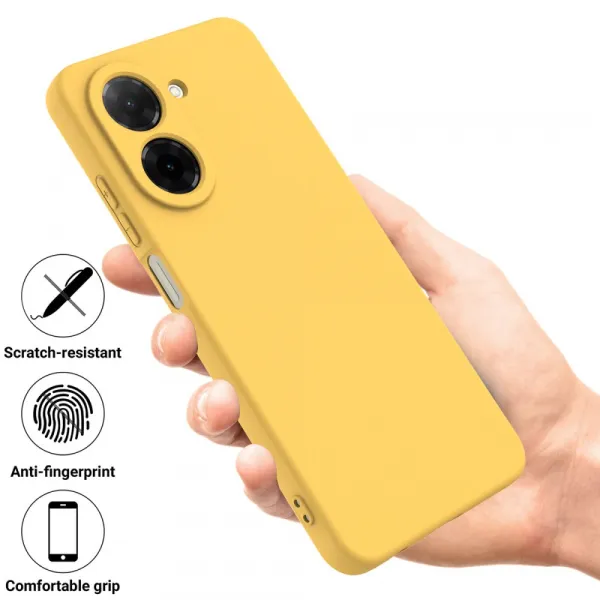 RUBBER Ochranný kryt pre Xiaomi Redmi A5 žltý