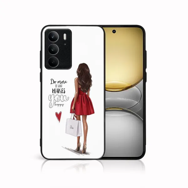 MY ART Ochranný kryt pre Realme C75 / Realme 14x 5G RED DRESS (137)