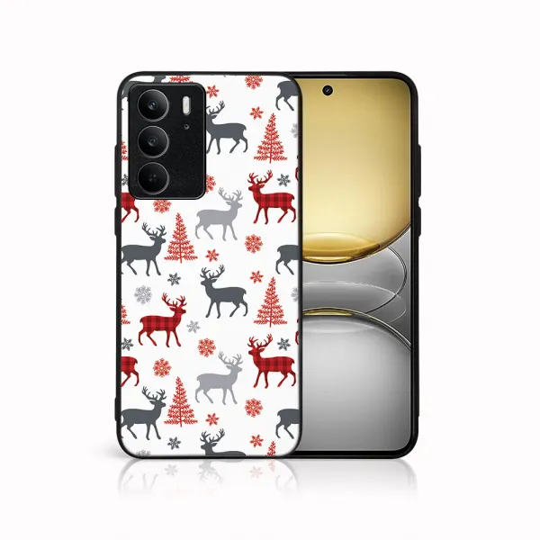 MY ART Kryt s vianočným dizajnom Realme C75 / Realme 14x 5G DEER (068)