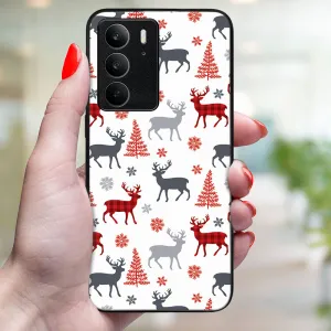 MY ART Kryt s vianočným dizajnom Realme C75 / Realme 14x 5G DEER (068)