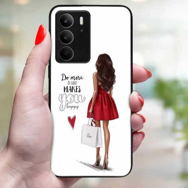 MY ART Ochranný kryt pre Realme C75 / Realme 14x 5G RED DRESS (137)