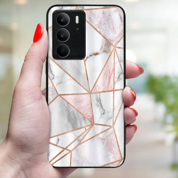 MY ART Ochranný kryt pre Realme C75 / Realme 14x 5G PINK MARBLE (143)