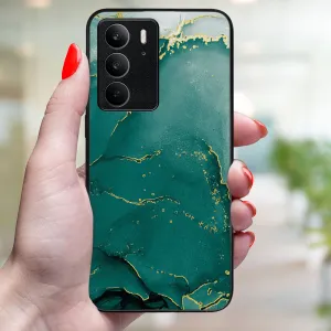 MY ART Ochranný kryt pre Realme C75 / Realme 14x 5G GREEN MARBLE (145)