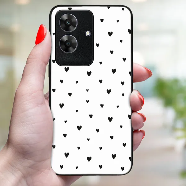 MY ART Ochranný kryt pre Realme Note 60 BLACK HEARTS (167)