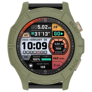 TPU HALF COVER Obal pre Amazfit Cheetah Round / Cheetah Pro zelený