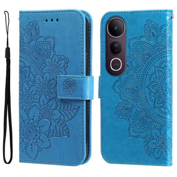 ART MANDALA Peňaženkový kryt pre Vivo V50 Lite modrý