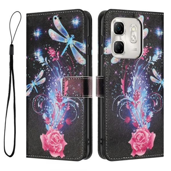 ART Peňaženkový kryt pre Infinix Smart 9 HD DRAGONFLY