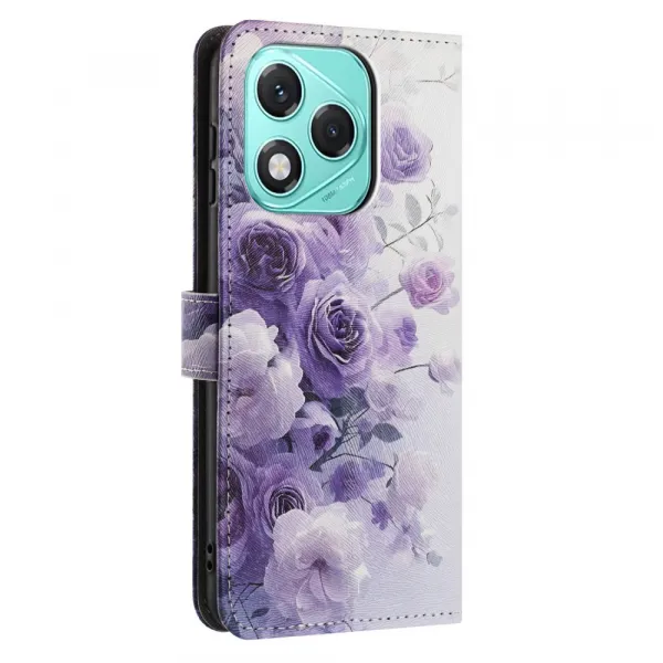ART Peňaženkový kryt pre Honor 400 Lite 5G PURPLE ROSE