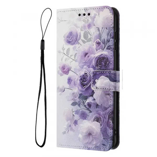 ART Peňaženkový kryt pre Honor 400 Lite 5G PURPLE ROSE