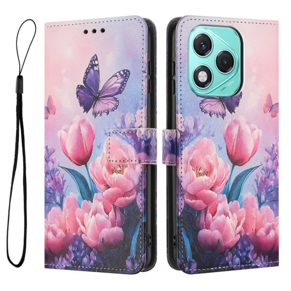 ART Peňaženkový kryt pre Honor 400 Lite 5G PINK FLOWER