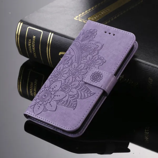 ART MANDALA Peňaženkový kryt pre Vivo V50 Lite fialový