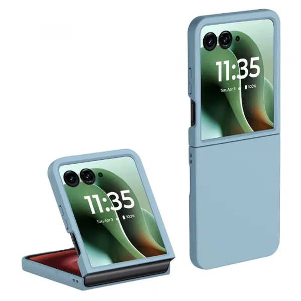 PLASTIC Ochranný plastový kryt pre Motorola Razr 60 Ultra / Razr 70 Ultra svetlomodrý
