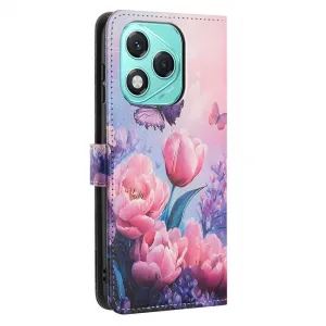 ART Peňaženkový kryt pre Honor 400 Lite 5G PINK FLOWER