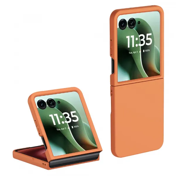 PLASTIC Ochranný plastový kryt pre Motorola Razr 60 Ultra / Razr 70 Ultra oranžový