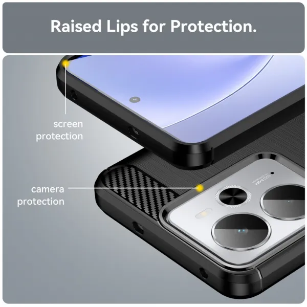 FLEXI TPU Ochranný kryt Realme 14 5G / Realme 14T 5G čierny