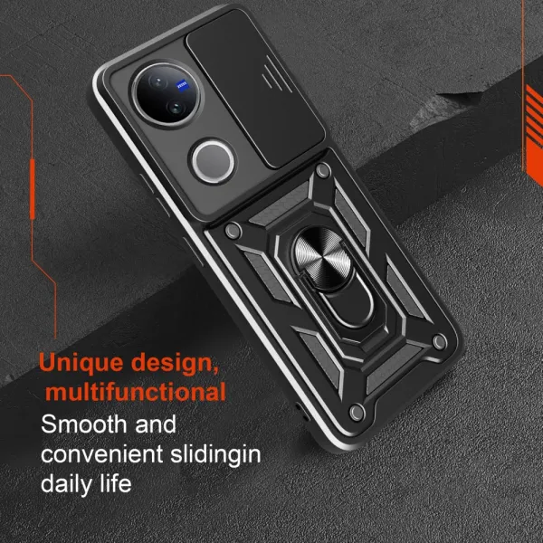 RING CAMERA Kryt s držiakom pre Vivo V50 5G ružový