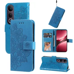 ART MANDALA Peňaženkový kryt pre Vivo V50 Lite modrý
