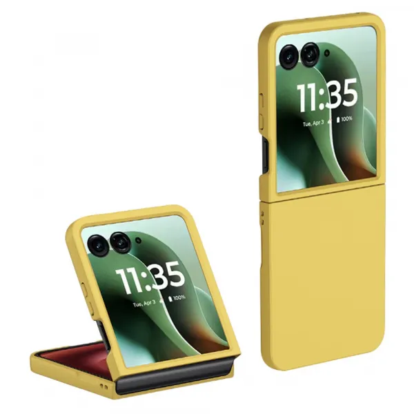 PLASTIC Ochranný plastový kryt pre Motorola Razr 60 Ultra / Razr 70 Ultra žltý
