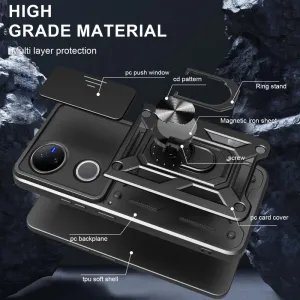 RING CAMERA Kryt s držiakom pre Vivo V50 5G ružový