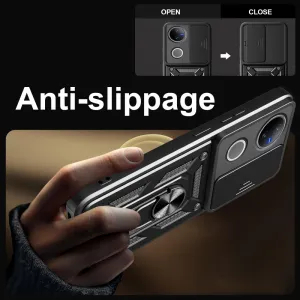 RING CAMERA Kryt s držiakom pre Vivo V50 5G ružový