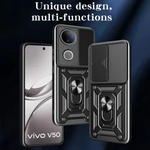RING CAMERA Kryt s držiakom pre Vivo V50 5G ružový