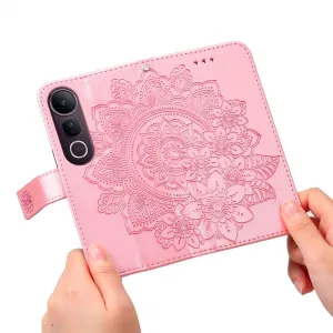 ART MANDALA Peňaženkový kryt pre Vivo V50 Lite ružový