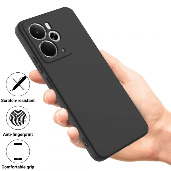 RUBBER Ochranný kryt pre Realme 14 5G / Realme 14T 5G čierny