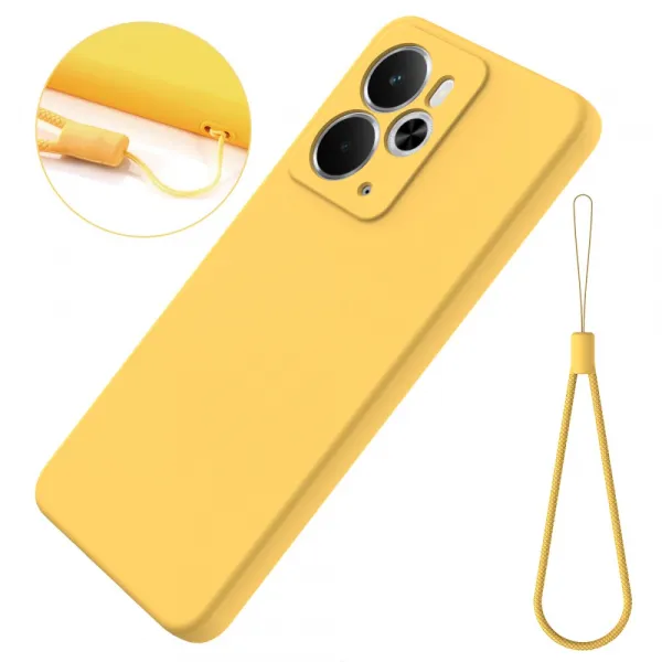 RUBBER Ochranný kryt pre Realme 14 5G / Realme 14T 5G žltý