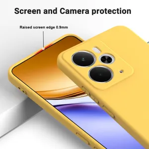 RUBBER Ochranný kryt pre Realme 14 5G / Realme 14T 5G žltý