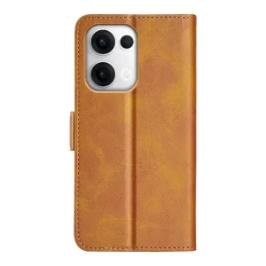 SIDE Peňaženkové puzdro pre Oppo Reno13 5G svetlohnedé