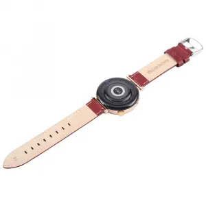 LEATHER Kožený remienok pre Garmin Lily 2 / Lily 2 Active bordový