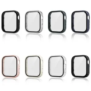 PC FULL COVER Plastový kryt so sklom pre Huawei Watch Fit 4 strieborný