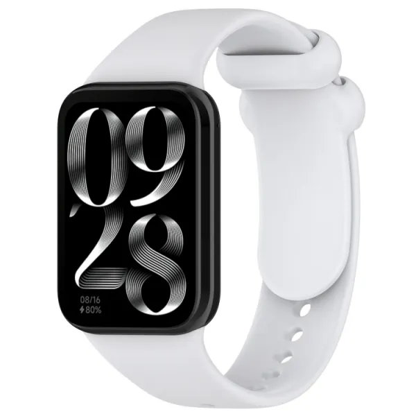 BUTTERFLY Silikónový remienok pre Xiaomi Smart Band 8 Pro svetlošedý