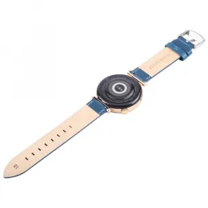 LEATHER Kožený remienok pre Garmin Lily 2 / Lily 2 Active modrý