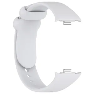 BUTTERFLY Silikónový remienok pre Xiaomi Smart Band 8 Pro svetlošedý