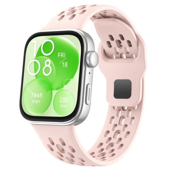 AIRY Silikónový remienok pre Huawei Watch Fit 4 / Fit 4 Pro / Fit 5 / Fit 5 Pro ružový