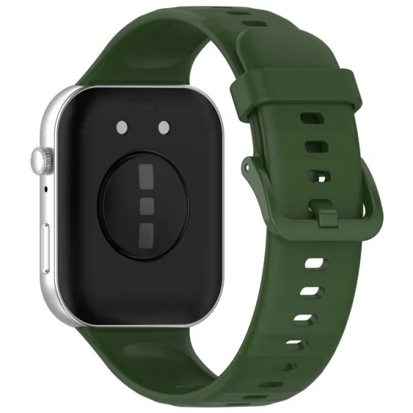 SILICONE Vymeniteľný remienok pre Huawei Watch Fit 4 / Fit 4 Pro / Fit 5 / Fit 5 Pro tmavozelený
