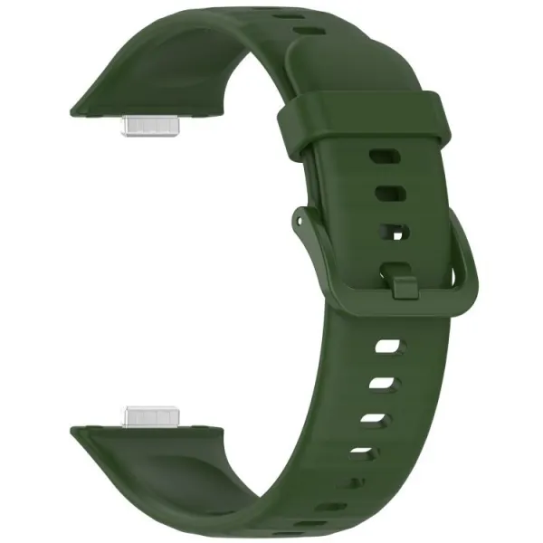 SILICONE Vymeniteľný remienok pre Huawei Watch Fit 4 / Fit 4 Pro / Fit 5 / Fit 5 Pro tmavozelený