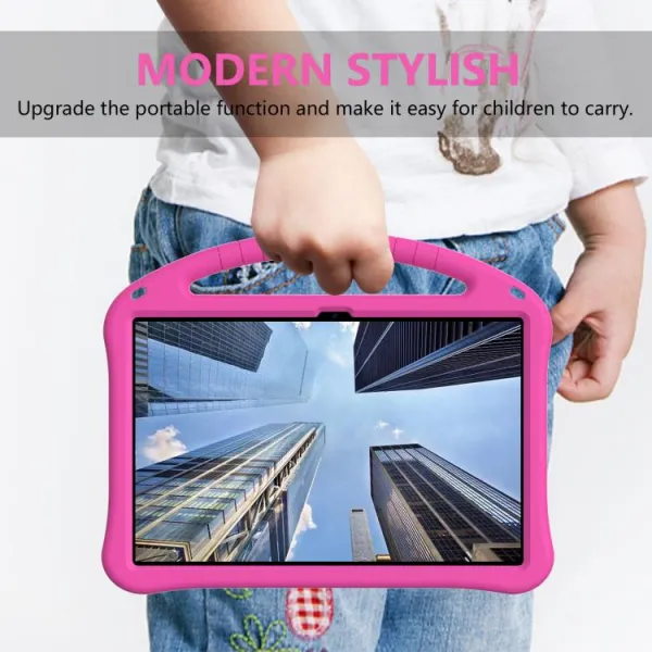 KIDDO Detský obal pre Samsung Galaxy Tab S10 FE+ ružový