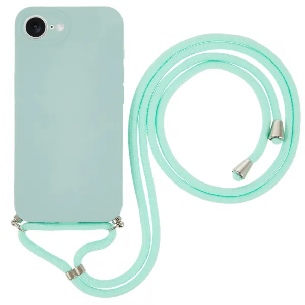ROPE Kryt so šnúrkou Apple iPhone 16e / iPhone 17e svetlomodrý