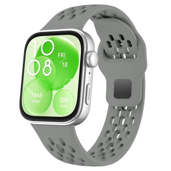 AIRY Silikónový remienok pre Huawei Watch Fit 4 / Fit 4 Pro / Fit 5 / Fit 5 Pro šedý
