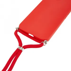 ROPE Kryt so šnúrkou Apple iPhone 16e / iPhone 17e červený