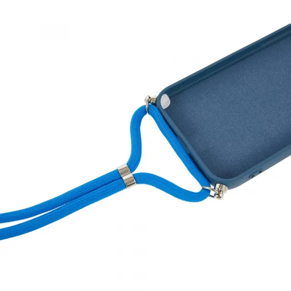 ROPE Kryt so šnúrkou Apple iPhone 16e / iPhone 17e tmavomodrý