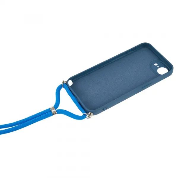 ROPE Kryt so šnúrkou Apple iPhone 16e / iPhone 17e tmavomodrý