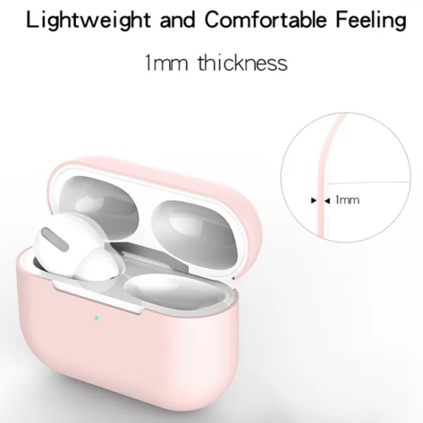 SILICONE Obal pre Apple AirPods Pro ružový