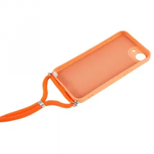 ROPE Kryt so šnúrkou Apple iPhone 16e / iPhone 17e oranžový