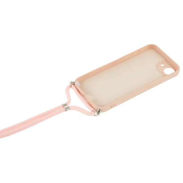 ROPE Kryt so šnúrkou Apple iPhone 16e / iPhone 17e svetloružový