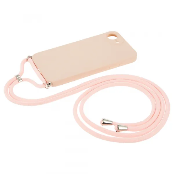 ROPE Kryt so šnúrkou Apple iPhone 16e / iPhone 17e svetloružový