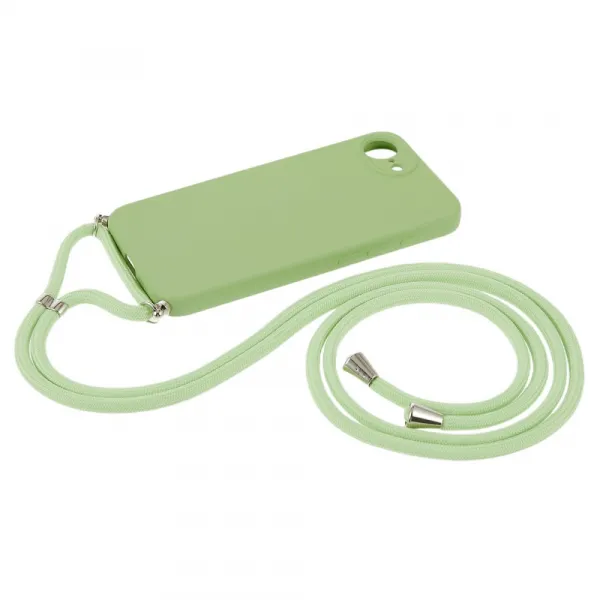 ROPE Kryt so šnúrkou Apple iPhone 16e / iPhone 17e svetlozelený